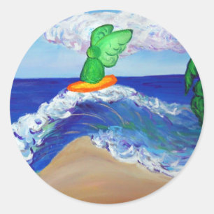 Surfen Angel Raphael Art Custom Stickers
