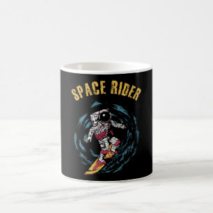 Surfen Astronaut Space Rider Surfer Kaffeetasse