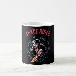 Surfen Astronaut Space Rider Surfer Kaffeetasse