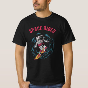 Surfen Astronaut Space Rider Surfer T-Shirt