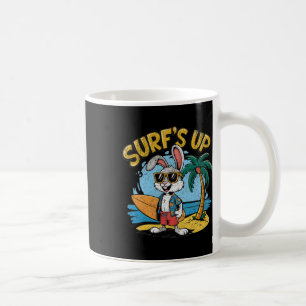 Surfen Auf Bunny Kaninchen Surfer Surfbrett Sommer Kaffeetasse