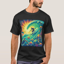 Surfen auf einer Riesenwelle T-Shirt
