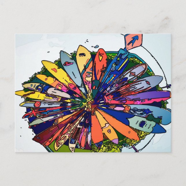 Surfen auf Maui Postkarte (Vorderseite)