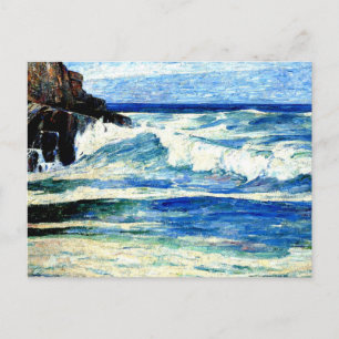 Surfen auf Steinen Postkarte