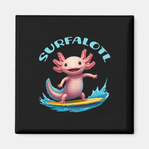 Surfen Axolotl Surfalotl Lustiger Ozean Strand Magnet