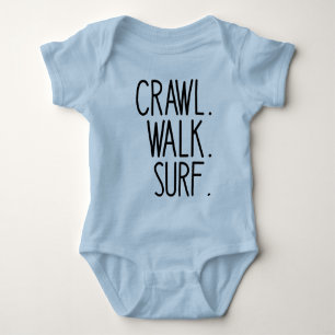 Surfen Baby, Krabbeln Laufen Surfen, Süßer Surflie Baby Strampler
