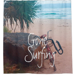 Surfen Beach Ocean Surfer Duschvorhang