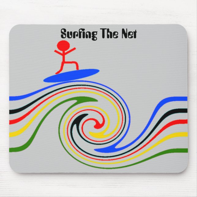 Surfen des Internets Mousepad (Vorne)