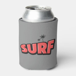 Surfen, einfach nur surfen. In rot und grau Dosenkühler