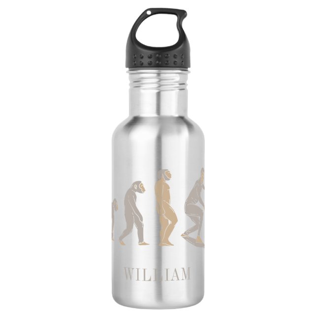 Surfen Evolution Surfboard Beach Sport Edelstahlflasche (Vorderseite)