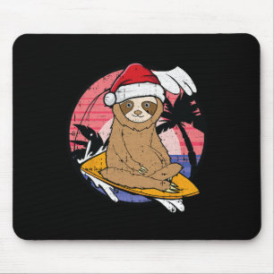 Surfen Faulpelz Weihnachten Im Juli Strand Sommerf Mousepad