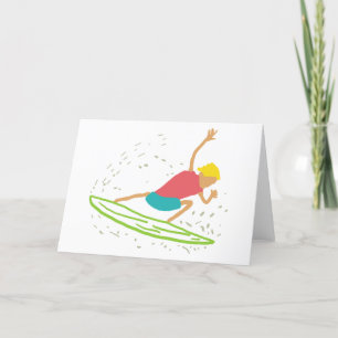 Surfen Feiertagskarte