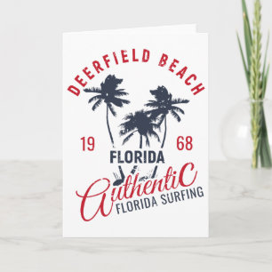 Surfen Florida Deerfield Beach 1968 Sommerferien Karte