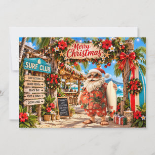 Surfen Frohe Weihnachten Hawaiianischer Strand Url