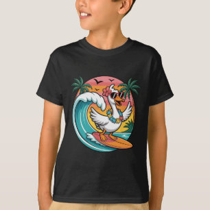 Surfen Gans Retro Hawaiianische Sommer Stimmung St T-Shirt