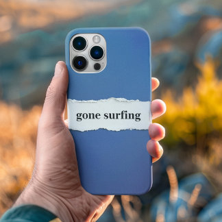 Surfen gegangen, ins Blaue Case-Mate iPhone Hülle