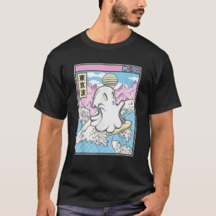 Surfen Geist in japanischen Wellen Anime Kawaii Va T-Shirt