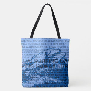 Surfen Hawaii Cutback Hawaiian Surfer Strandtasche Tasche