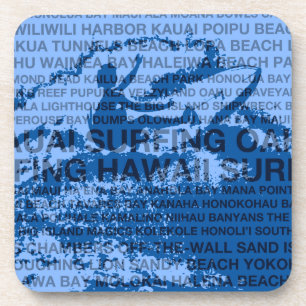 Surfen Hawaii Cutback Hawaiianische Untersetzer