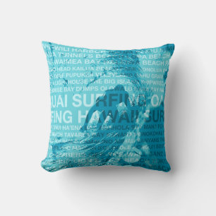 Surfen Hawaii Green Room Hawaiian Kissen