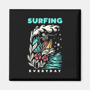 Surfen im Alltag Magnet