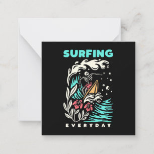 Surfen im Alltag Mitteilungskarte