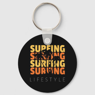 Surfen im Leben Schlüsselanhänger