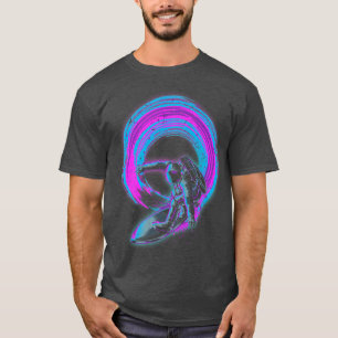 Surfen im Weltraum der 90er Jahre Art Synthwave Va T-Shirt