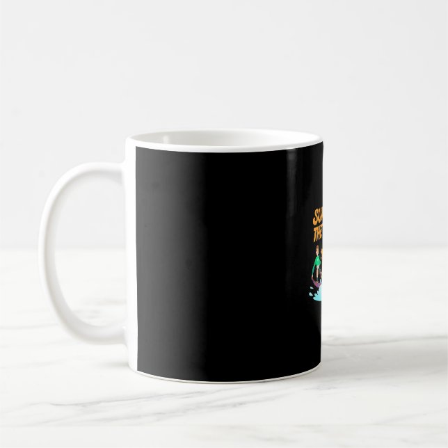 Surfen im Wind Kaffeetasse (Links)