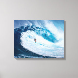 Surfen in den Röhren Leinwanddruck