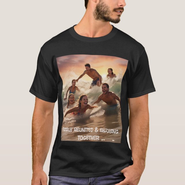 Surfen in den Waves of Joy Mens Tshirt (Vorderseite)