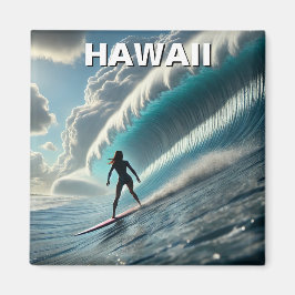 Surfen in Hawaii Surfer Girl Wave Magnet