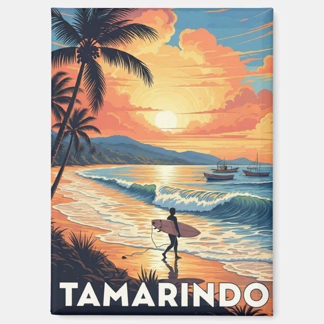 Surfen in Tamarindo Costa Rica Magnet (Vorderseite)