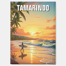 Surfen in Tamarindo Costa Rica Magnet