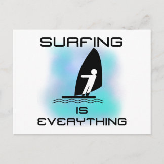 Surfen ist alles T - Shirt und Geschenke Postkarte