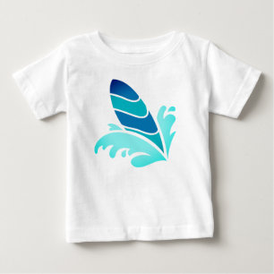 Surfen ist auf baby t-shirt