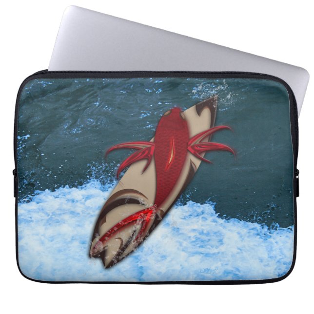 Surfen ist auf laptopschutzhülle (Vorderseite)