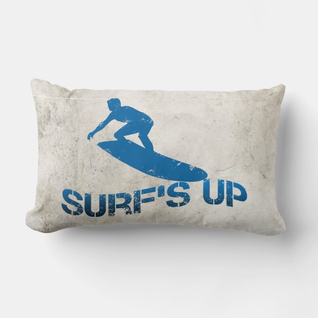 Surfen ist auf lendenkissen (Vorderseite)
