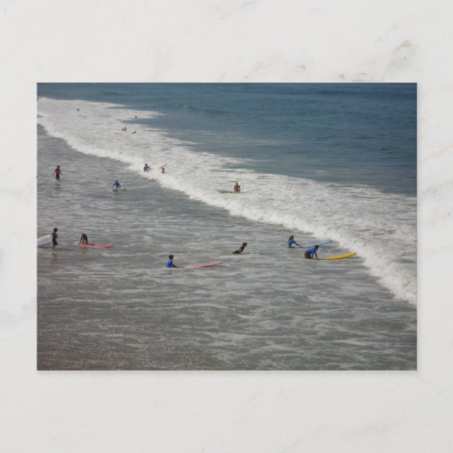 Surfen ist auf postkarte (Vorderseite)
