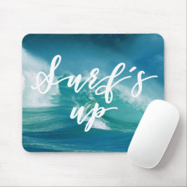 Surfen ist auf | Spaß Typografie & Zitat Mousepad