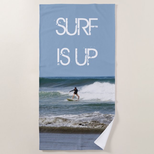 Surfen ist auf strandtuch (Vorderseite)