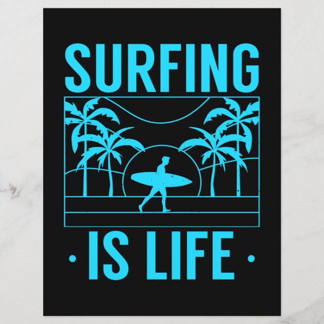 Surfen ist Leben (Vorderseite)