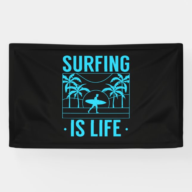 Surfen ist Leben Banner (Horizontal)
