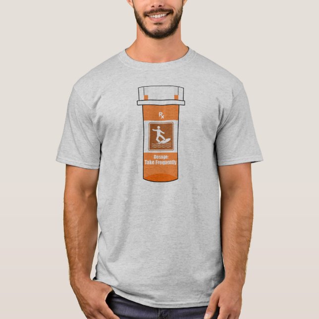 Surfen ist mein Medikament T-Shirt (Vorderseite)