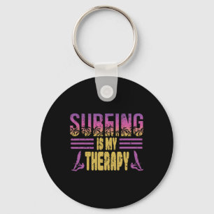 Surfen ist meine Therapie-Design für einen Surf-Wi Schlüsselanhänger