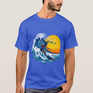 Surfen : Jagen Wellen, keine Sorgen. T-Shirt