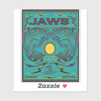 SURFEN JAWS MAUI HAWAII AUFKLEBER