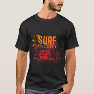 Surfen Kalifornien Santa Rra Surfer-Geschenk Fraue T-Shirt