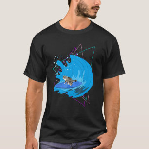 Surfen Katze Wassersport Wellen Ozean Surfer Vapor T-Shirt