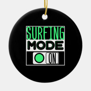 Surfen Keramik Ornament